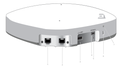 ExtremeCloud IQ Indoor Tri Radio WiFi 6 AP 2.4 GHz 5GHz  Sensor w/ Dual 5GHz  Mulitrate Port. Integrated Light power sensors BLE/Zigbee. AI/ML green mode. INT antennas. T-Bar Incl Mt (AH-ACC-BKT-AX-TB). Domain Rest of World