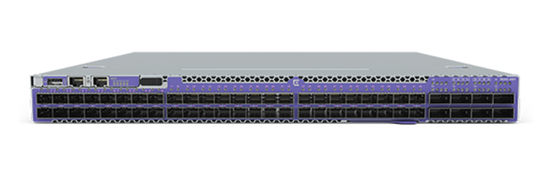 X695-48Y Switch with two empty  power supply slots six empty fan slots Supports 48x25GE/10GE/1GE + 8x100GE/40GE