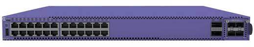 ExtremeSwitching 5520 24 10/100/1000BASET FDX/HDX 802.3bt 90W PoE  2 stacking/QSFP28 1 unpopulated VIM slot MACsec capable includes 3 fan modules 2 unpopulated modular PSU slots.