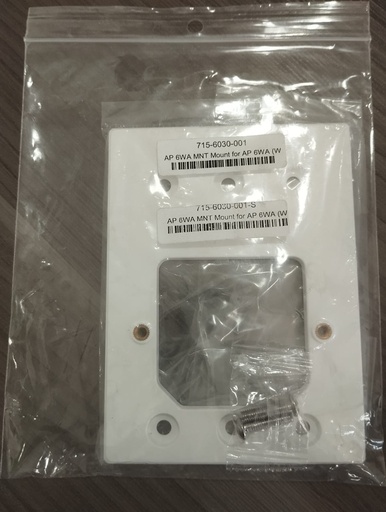[715-6030-001] AP 6WA MNT Mount for AP 6WA (Wall Plate Access Point Wi-Fi6)
