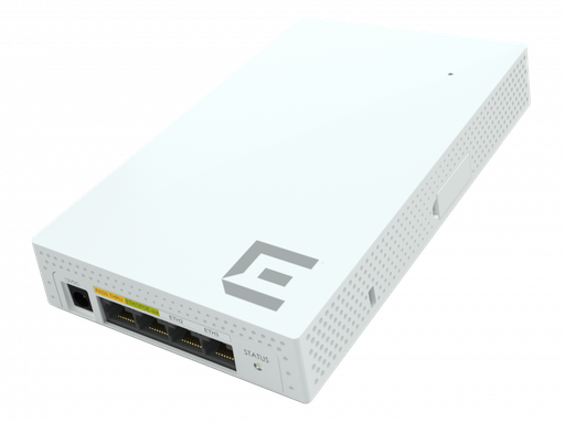 [AP302W-WR] ExtremeCloud IQ  Indoor WiFi6 Wallplate 2x2 radios with Dual 5GHz and 4 GE Ethernet ports with POE Out.  Integrated light/power sensors  BLE.  AI/ML green mode.  Internal antennas.  Domain  EMEA and Rest Of World