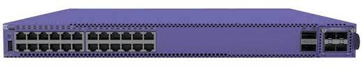 [5520-24W] ExtremeSwitching 5520 24 10/100/1000BASET FDX/HDX 802.3bt 90W PoE  2 stacking/QSFP28 1 unpopulated VIM slot MACsec capable includes 3 fan modules 2 unpopulated modular PSU slots.