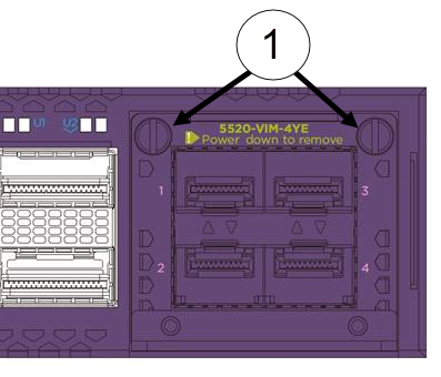 [5520-VIM-4X] 5520 Versatile Interface Module with four 10GbE SFP+ ports supported on ExtremeSwitching 5520
